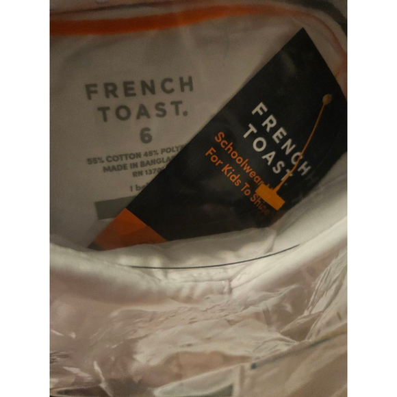 Boys' French Toast Short Sleeve Uniform Shirt, Size 6, White New - Picture 6 of 7